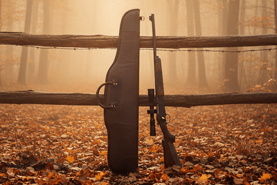 High Scope Leather Rifle Case 46” | Genuine Alligator Trim | Handmade USA - Image 3 of 4