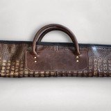 Alligator Cowhide Embossed Leather Gun Slip 49” | Handmade Shotgun Slip | Made in USA - 2 of 4