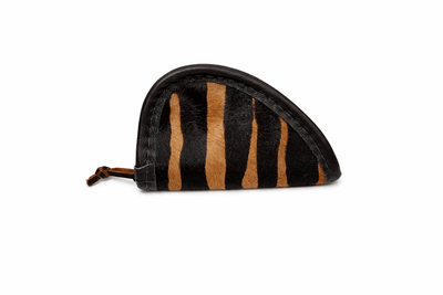 Exotic Zebra Hair-On-Hide Cowhide Leather Pistol Case – Extra Small – Custom Made