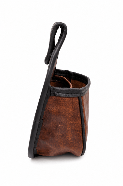 American Bison Double Shell Bag – Handmade Leather Hull & Shell Pouch | Sporting Clays, Upland Hunting & Range Use - Image 3 of 4