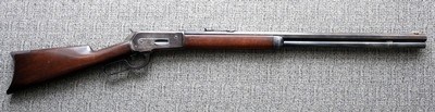 Winchester Model 1886 Lever Action Rifle in 40-65WCF with single set trigger, Antique