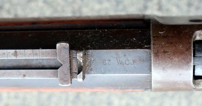 Winchester Model 1886 Lever Action Rifle in 40-82 WCF with Factory Letter Antique, Special Order Extra Heavy Barrel - Image 14 of 20