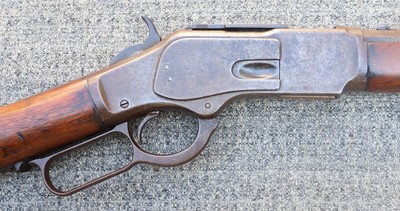 Winchester Model 1873 Lever Action Saddle Ring Short Rifle in .44-40 WCF. - Image 4 of 20