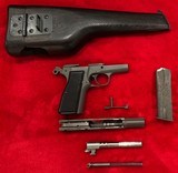 1944 Inglis Chinese Contract Browning FN Hi-Power MK1 (1CH s/n) w/Stock - 12 of 16