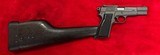 1944 Inglis Chinese Contract Browning FN Hi-Power MK1 (1CH s/n) w/Stock