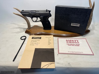 Walther Model P5 9mm w/ Original Box, Paperwork, and Factory Target