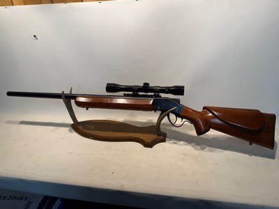 Sharps Borchardt 1878 Sporting 219 Zipper Falling Block w/ Valor 4x32 Scope - Image 1 of 24