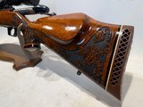 Weatherby Mark V Lazermark .270 Weatherby Mag. w/ Redfield Wide View Lo-Pro 3-9x Scope 5 Panel Engraved - 9 of 23
