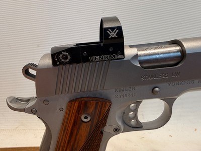 Kimber Stainless Lightweight .45 ACP w/ Vortex Venom 6 MOA Red Dot - Image 6 of 13