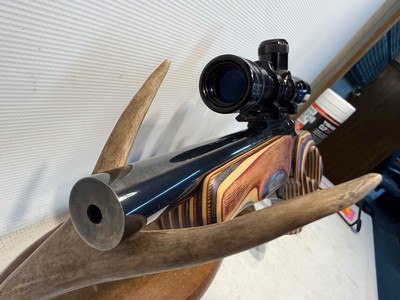 Thompson Center Contender .22 Lr w/ Burris 5x Scope and Custom Stock - Image 6 of 16