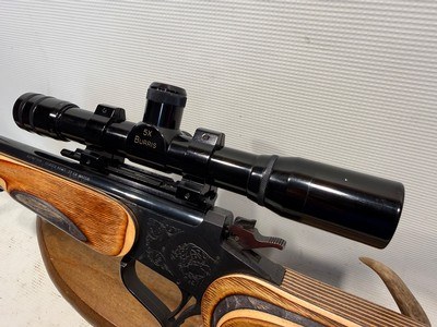 Thompson Center Contender .22 Lr w/ Burris 5x Scope and Custom Stock - Image 4 of 16
