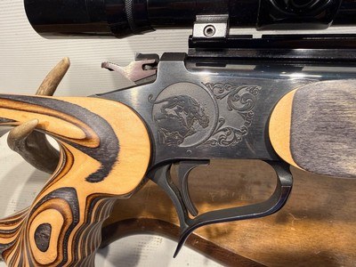 Thompson Center Contender .22 Lr w/ Burris 5x Scope and Custom Stock - Image 8 of 16
