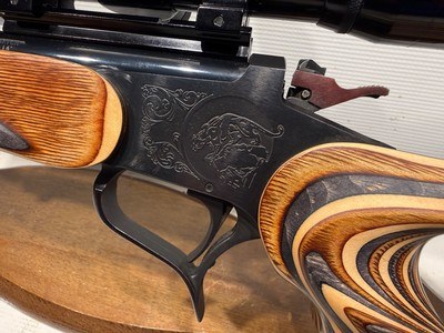 Thompson Center Contender .22 Lr w/ Burris 5x Scope and Custom Stock - Image 3 of 16