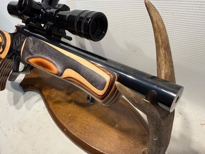 Thompson Center Contender .22 Lr w/ Burris 5x Scope and Custom Stock - Image 10 of 16