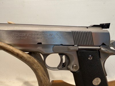 Colt MK IV Series 80 Gold Cup National Match .45 ACP w/ Original Box, Paperwork, 3 Mags and a Bianchi Scorpid Holster - Image 5 of 21