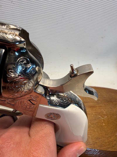 NIB Colt Custom Shop SAA.38 Spl. w/ 3 1/2” Barrel, Original Box and Engraved by Master Engraver Scalese - Image 13 of 21