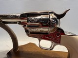 Colt Single Action Army (SAA) Engraved European Edition 9mm w/ 5 1/2” Barrel and Real Ivory Grips - Image 3 of 19