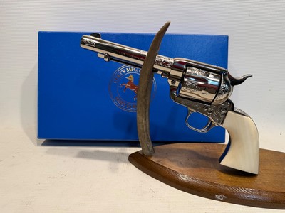 Colt Single Action Army (SAA) Engraved European Edition 9mm w/ 5 1/2” Barrel and Real Ivory Grips - Image 17 of 19