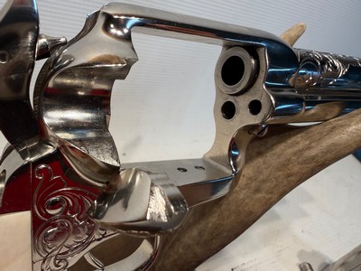 Colt Single Action Army (SAA) Engraved European Edition 9mm w/ 5 1/2” Barrel and Real Ivory Grips - Image 12 of 19