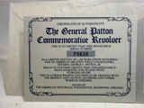 Uberti American Historical Foundation SAA General Patton .45 LC w/ Display Case, Box and Leather Holster - Image 4 of 22