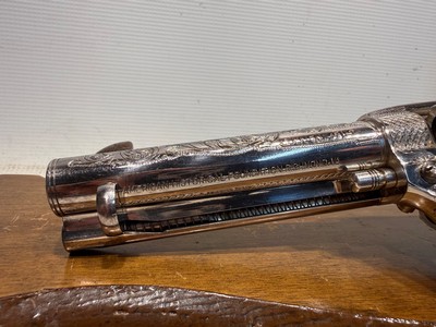 Uberti American Historical Foundation SAA General Patton .45 LC w/ Display Case, Box and Leather Holster - Image 16 of 22
