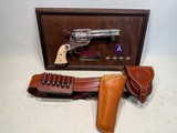 Uberti American Historical Foundation SAA General Patton .45 LC w/ Display Case, Box and Leather Holster - Image 5 of 22