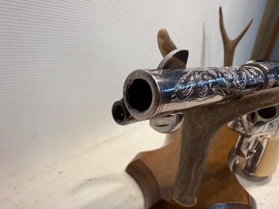Uberti American Historical Foundation SAA General Patton .45 LC w/ Display Case, Box and Leather Holster - Image 21 of 22