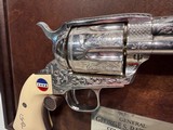 Uberti American Historical Foundation SAA General Patton .45 LC w/ Display Case, Box and Leather Holster - Image 7 of 22