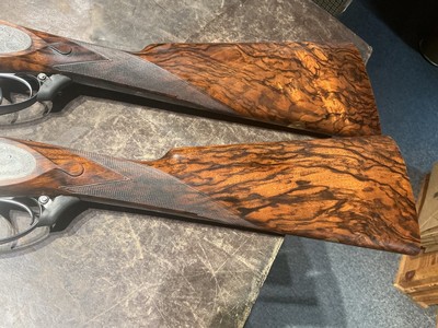 Boss Pair, Sidelever Side by Sides, 16 gauge, 2 bbl Set - Image 2 of 12