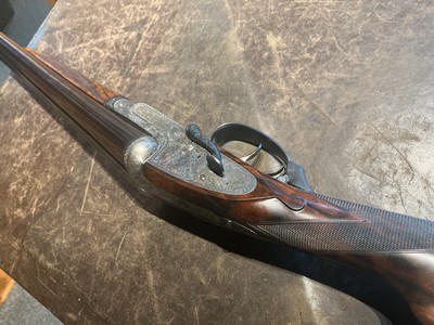 Boss Pair, Sidelever Side by Sides, 16 gauge, 2 bbl Set - Image 8 of 12