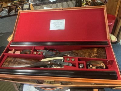 Boss Pair, Sidelever Side by Sides, 16 gauge, 2 bbl Set - Image 1 of 12