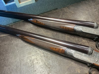 Boss Pair, Sidelever Side by Sides, 16 gauge, 2 bbl Set - Image 4 of 12