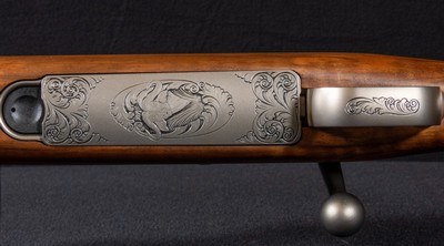 Factory Game Scene Engraved Mauser M03 .404 Jeffery Takedown Rifle | Swarovski Habicht | Certified Safari-Ready™ - Image 14 of 14