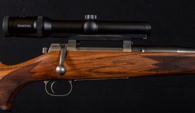 Factory Game Scene Engraved Mauser M03 .404 Jeffery Takedown Rifle | Swarovski Habicht | Certified Safari-Ready™ - Image 9 of 14