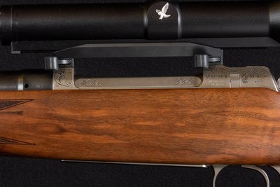Factory Game Scene Engraved Mauser M03 .404 Jeffery Takedown Rifle | Swarovski Habicht | Certified Safari-Ready™ - Image 5 of 14