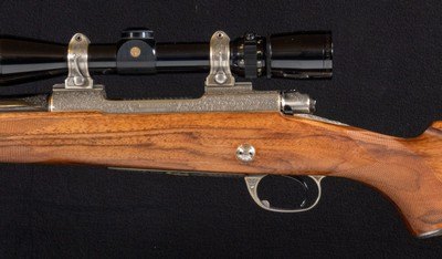 Winchester Model 70 “Leopard” .338 Win Mag — Gerd Rausch Engraved Custom Shop Big Five Series Rifle - Image 3 of 20
