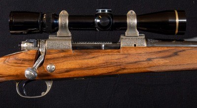 Winchester Model 70 “Leopard” .338 Win Mag — Gerd Rausch Engraved Custom Shop Big Five Series Rifle - Image 15 of 20