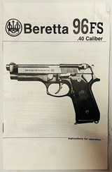 Beretta Model 96 – .40 Cal Semi-Auto Pistol - 14 of 14
