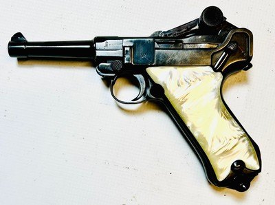 German DWM Luger P08 9mm Semi-Auto Pistol – Pearl-Style Grips