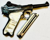German DWM Luger P08 9mm Semi-Auto Pistol – Pearl-Style Grips - 9 of 10