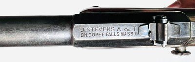 J. Stevens Tip-Up Target Pistol – .22 Long Rifle – With Detachable Shoulder Stock - Image 8 of 13