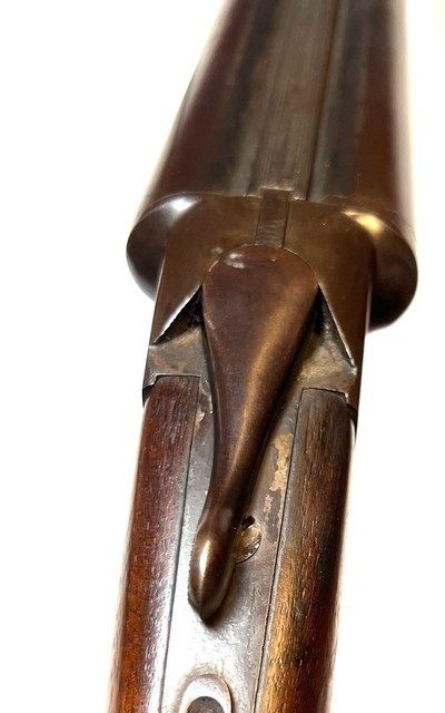 Ithaca 16 Gauge Side-by-Side Double Barrel Shotgun – Dog Scene Engraving – 28