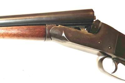 Ithaca 16 Gauge Side-by-Side Double Barrel Shotgun – Dog Scene Engraving – 28