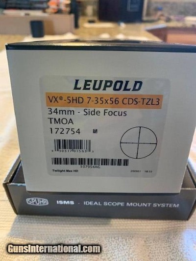 LEUPOLD VX-5HD 7-35x56 CDS-TZL3 & SPUHR IMSM Mount