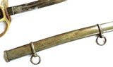 Ames Model1860 Light Cavalry Saber dated 1864 with scabbard - 10 of 15
