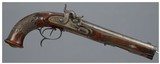 W. & H. Spangenberg Double Barrel Percussion Pistol