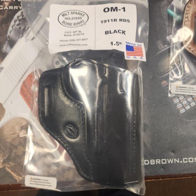 Milt Sparks OM 1 1911R RDS Black 1.5" RH