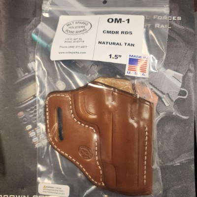 Milt Sparks OM 1 1911 Commander RDS Tan RH 1.5"