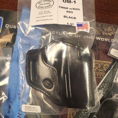 Milt Sparks OM 1 for 1911 Commander Railed RDS Black 1.5"