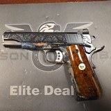 Wilson Combat Tactical Supergrade .45 Color Cased Baron Blued Engraved - 1 of 19